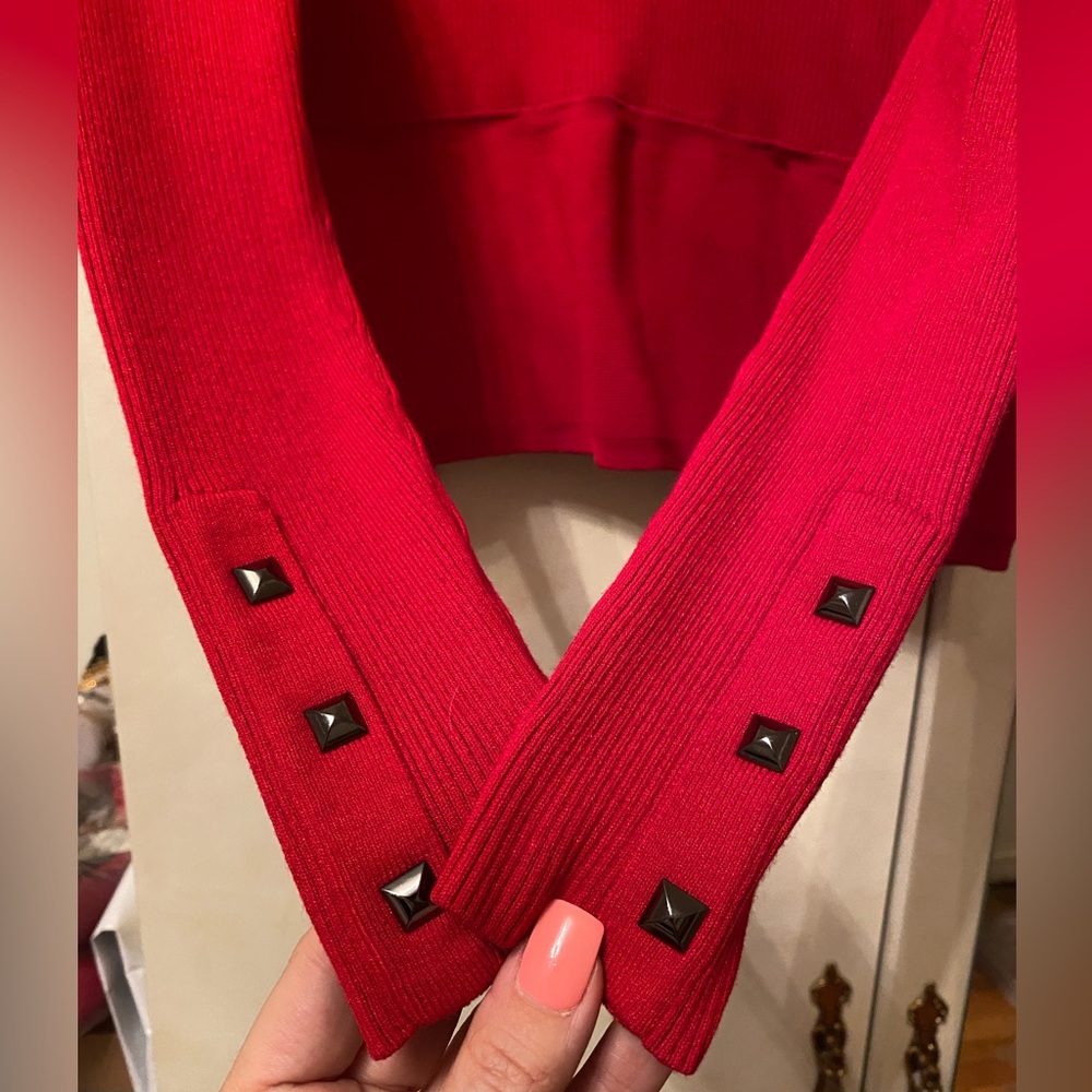 Cache Red Blazer Jacket. Size Medium In Great Con… - image 4